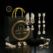 Triple Round Moissanite Diamond Drop Stud Earrings for Timeless Everyday - View 11