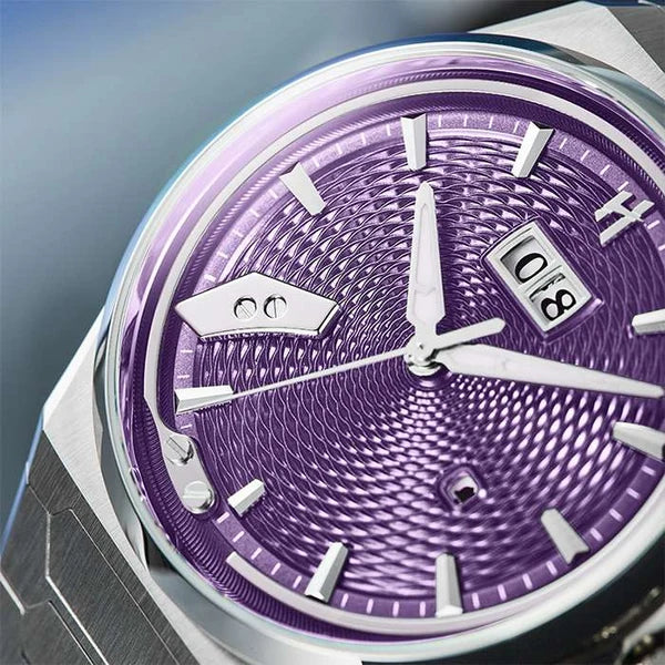 Sound Of Nature Guilloche Dial Purple Titanium Chiming Limited Edition Automatic Watch