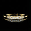 Princess & Round Cut Moissanite Diamond Adjustable Bracelet