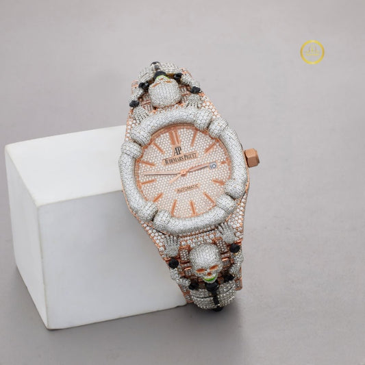 Bling Men’s Watch – Full Iced Moissanite Diamonds & Roman Dial By Ivevar