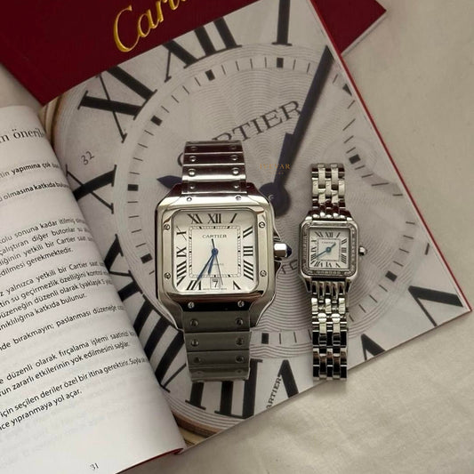 Imperial Steel Luxury His & Hers Watch Collection Classic Square Dial Edition with Timeless