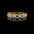 Round Cut Moissanite Diamond Open Link Statement Bracelet