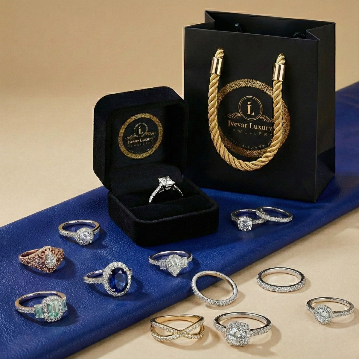 Round Cut Moissanite Diamond Men's Two Side Channel Set Gold Band - View 11