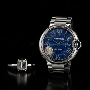 Sport Prestige Duo Executive Performance Watch Paired with Emerald Cut Diamond Solitaire Ring