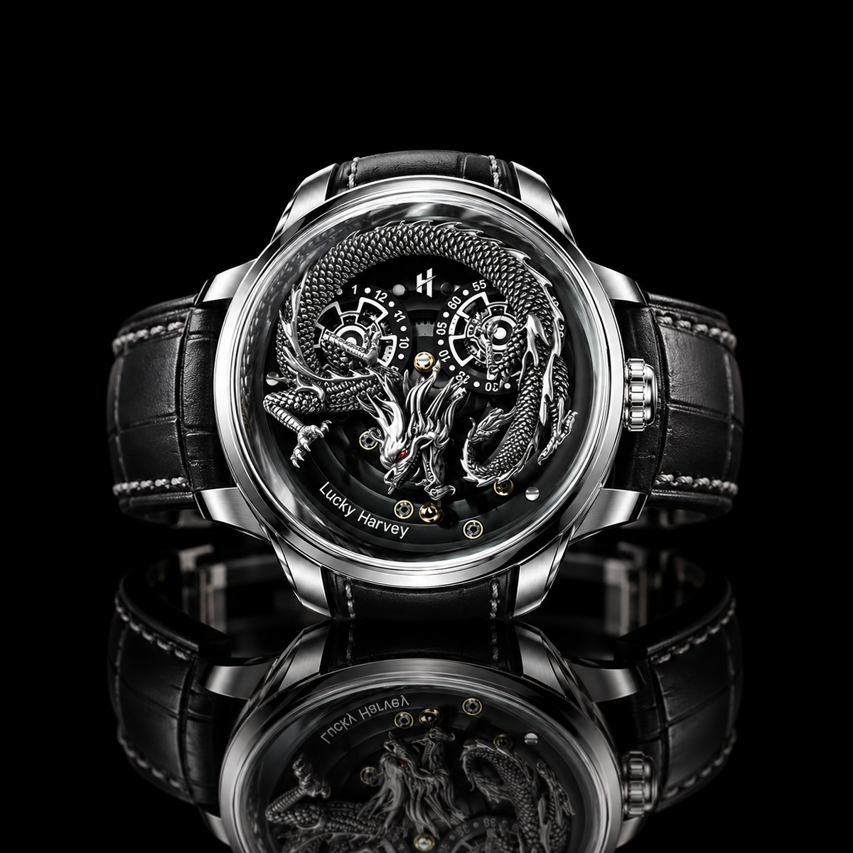 Craftsmanship Series Silver Dragon Automatic Watch