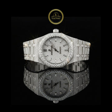 Elegant Men’s Moissanite Diamond Watch Luxury Quartz Timepiece by IVEVAR