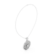 Directional Wheel Pattern Statement Charm Featuring Round Lab Grown Diamond - View 12