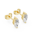 Prestige Edition Marquise Cut Moissanite Diamond Stud Earrings - View 2