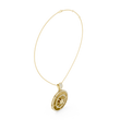 Directional Wheel Pattern Statement Charm Featuring Round Lab Grown Diamond - View 10