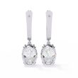 Best Oval Lab Grown Diamond Earrings Perfect Anniversary, Birthday & Bridal Gift - View 8