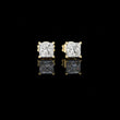 Signature Princess Cut Moissanite Diamond Stud Earrings Premium Square Design