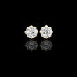 Eternal Spark Classic Solitaire Stud Earrings with Round Moissanite Diamond