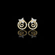 Classic Marquise Cut Moissanite Diamond Elegant Spiral Earrings With Round Diamond Leaf Accents
