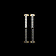 Iconic Vertical Bar Sleek Modern Emerald Moissanite Diamond Earring
