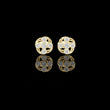 Celestial Swirl Round Lab Diamond Cluster Stud Earrings with Radiant Circular Brilliance