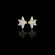 Floral Blossom Lab Diamond Marquise Cut Starburst Cluster Studs Earring
