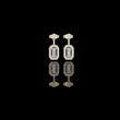 Scalloped Floating Halo Round Lab Grown Diamond Stud Earring