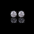 Desire Round Lab Grown Diamond Stud Earrings Custom Jewelry