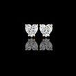 Romantic Brilliant Heart Shaped Moissanite Stud Earrings in Elegant Prong Setting for Timeless Sparkle