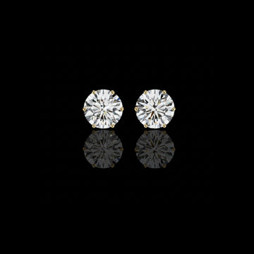 Round Cut Lab Diamond Earrings Elevate Your Everyday Look Classy