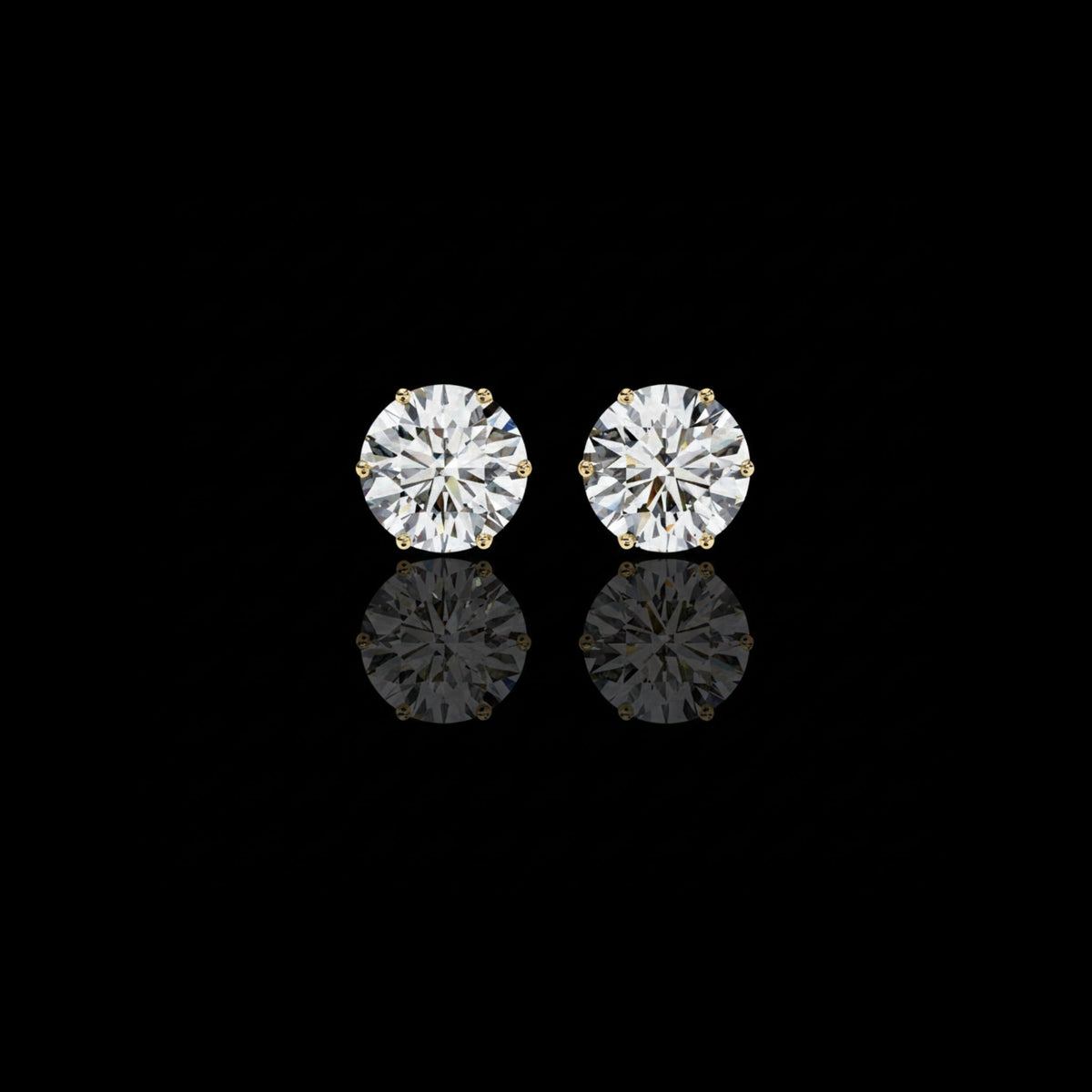 Round Cut Moissanite Diamond Earrings Elevate Your Everyday Look Classy