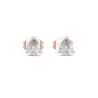 Pear Shaped Lab Diamond Stud Earrings with Soft Contoured Setting - View 2