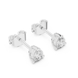 Pear Shaped Lab Diamond Stud Earrings with Soft Contoured Setting - View 6