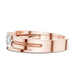 Round Cut Lab Grown Diamond Men's Tension Set Solitaire Ring - View 8
