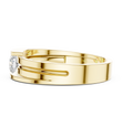 Round Cut Lab Grown Diamond Men's Tension Set Solitaire Ring - View 7