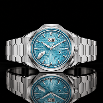 Sound Of Nature Guilloche Dial Ice Blue Titanium Chiming Limited Edition Automatic Watch