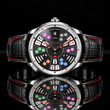 Casino Series Silver Three Card Poker Automatic Watch