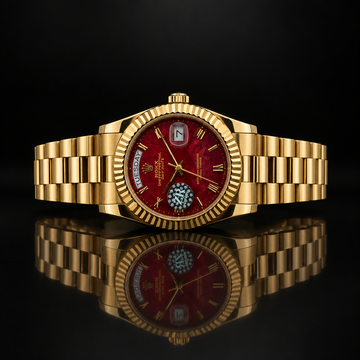Luxury Gold & Rose Gold Day and Date Watches with Elegant Color Dials