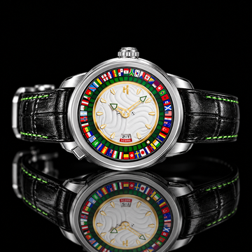 Sports Series Silver World Football Limited Edition Automatic Watch