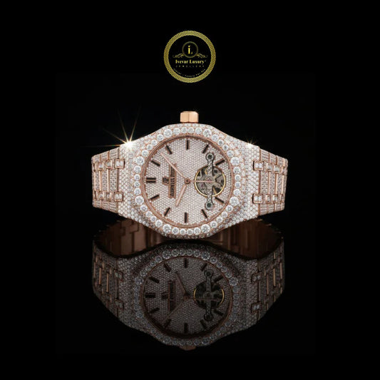 Luxury Diamond Automatic Watch – Rose Gold & Two-Tone Premium Timepiece