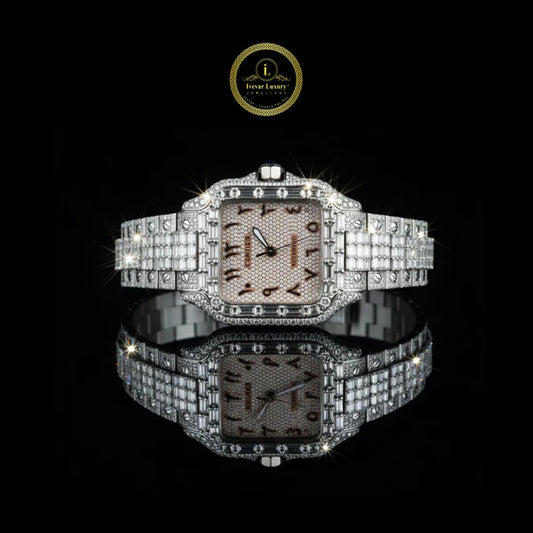 Luxury Statement Watch Collection Diamond Shine Moissanite Diamond Full Ice Out Watch And Athletic Precision By Ivevar