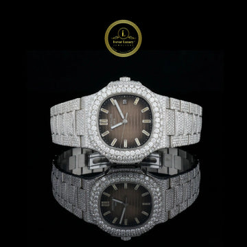 Luxury diamond-encrusted watch 