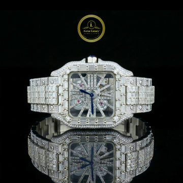 Luxury diamond-encrusted watch 