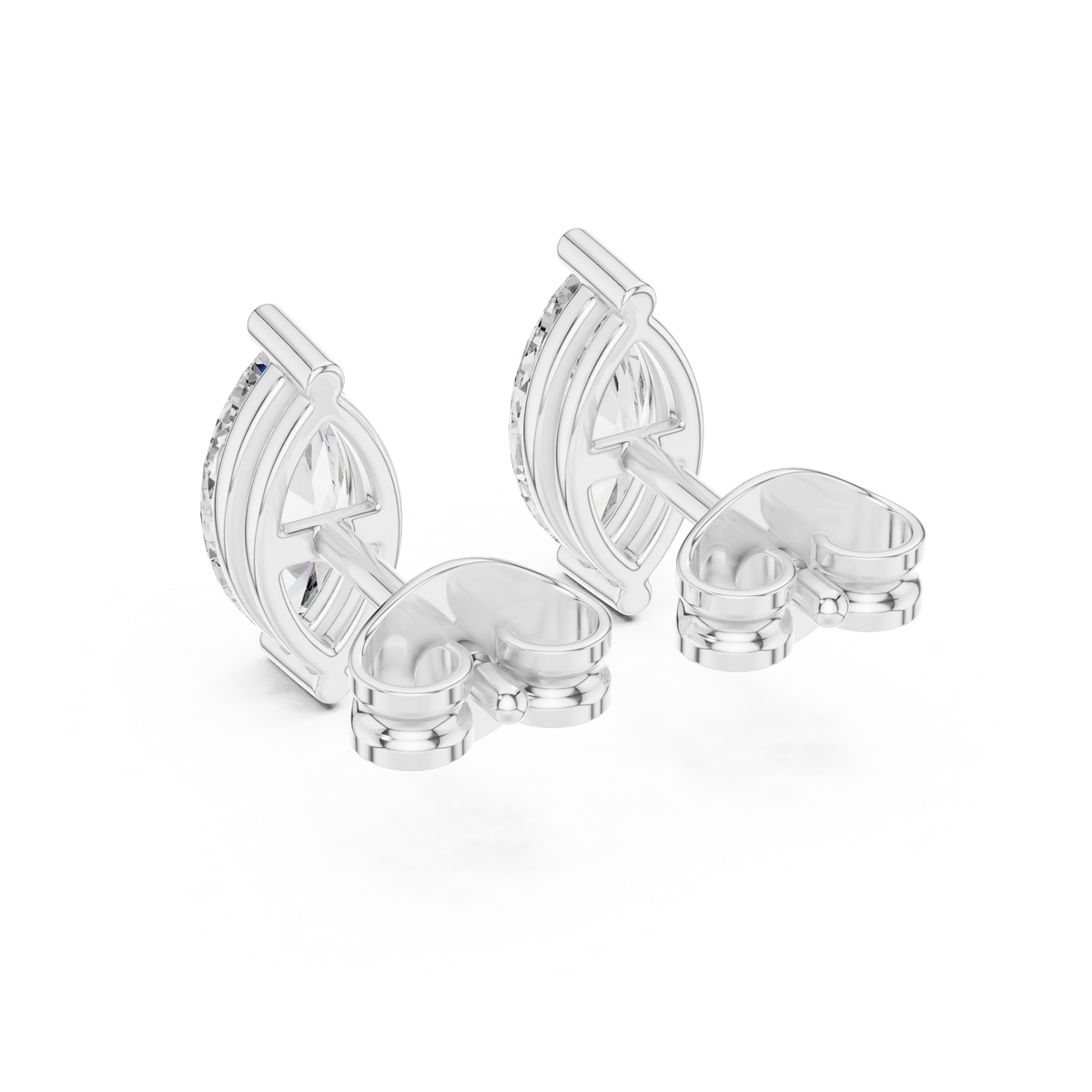 Prestige Edition Marquise Cut Lab Diamond Stud Earrings - View 9