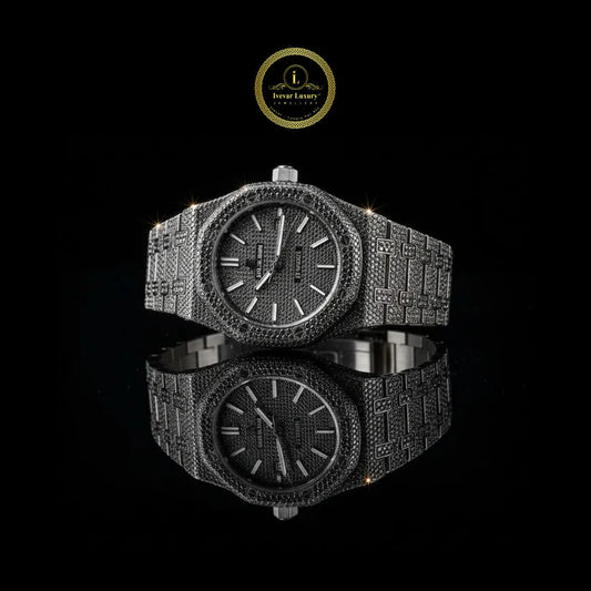 Premium Men's Watch Duo – Black Luxury Watch & Rose Gold Executive Edition By Ivevar