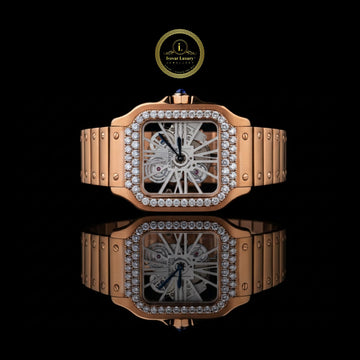 The Art of Precision Moissanite Diamond — A Rose Gold Skeleton Timepiece Crafted for the Connoisseurs of Timeless Luxury