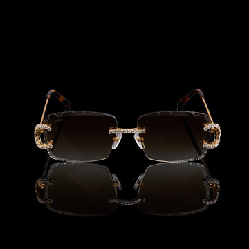 Premium Diamond-Cut Rimless Sunglasses Luxury Designer Eyewear by Ivevar