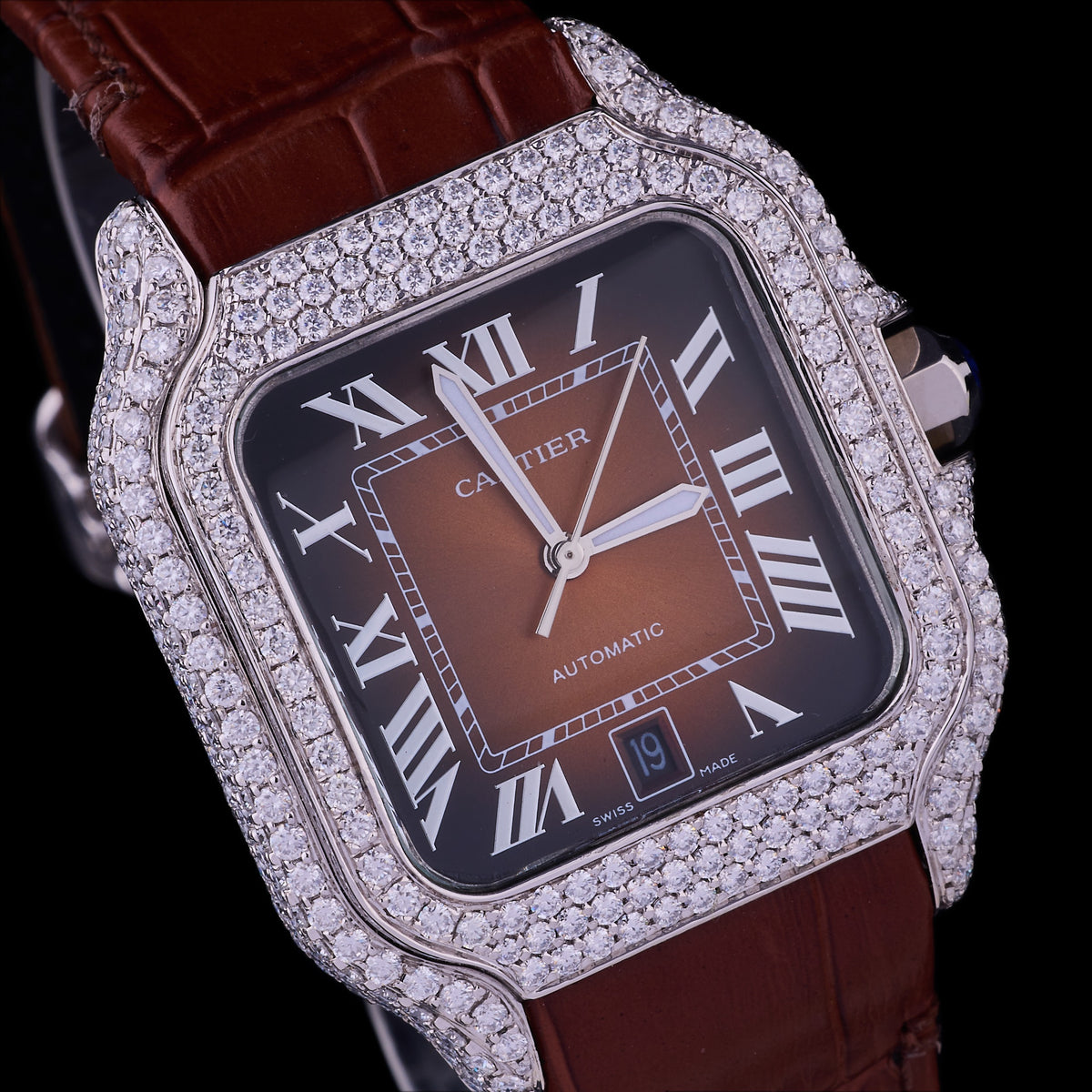Imperial Diamond Heritage Collection Luxury Moissanite Diamond Timepiece And Signature Designer Eyewear Set