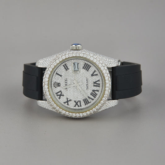Ivevar Elite Moissanite Diamond Watch Collection Royal Ice And Midnight Blue Edition