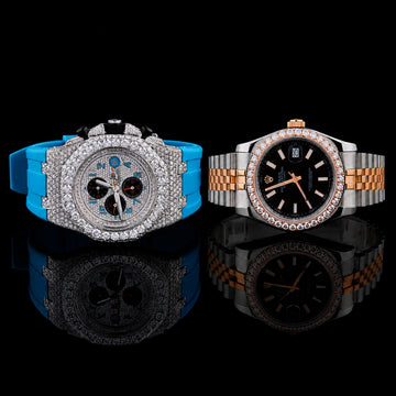 Ivevar Diamond Prestige Duo Rose Gold Elegance And Iced-Out Statement Watch Collection