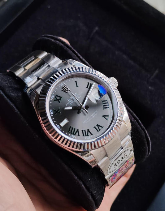 Silver Roman Dial Watch Executive Luxury Timepiece By Ivevar