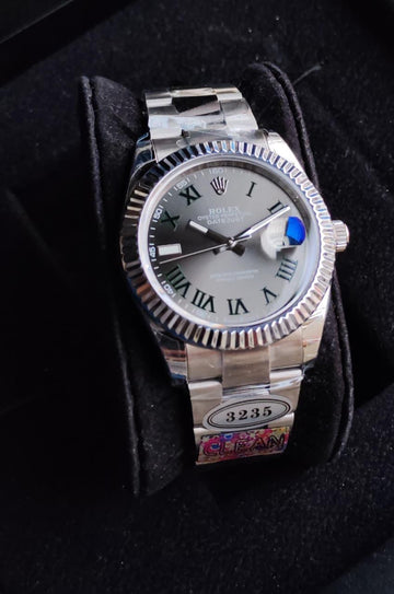 Silver Roman Dial Watch Executive Luxury Timepiece By Ivevar