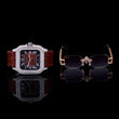 Imperial Diamond Heritage Collection Luxury Moissanite Diamond Timepiece And Signature Designer Eyewear Set