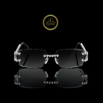 Luxury Diamond Rimless Sunglasses with Custom VVS Setting