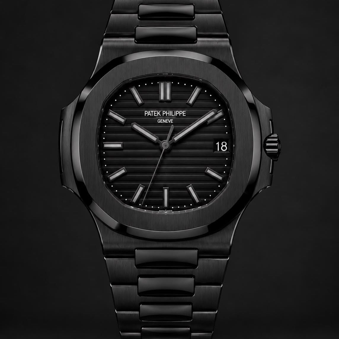 Patek Philippe Nautilus Black Luxury Watch for Men
