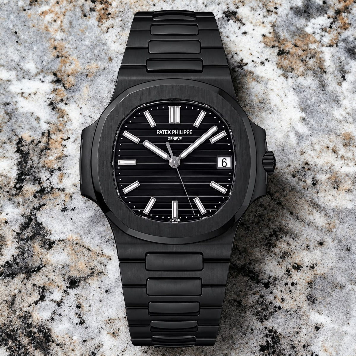 Patek Philippe Nautilus Black Luxury Watch for Men